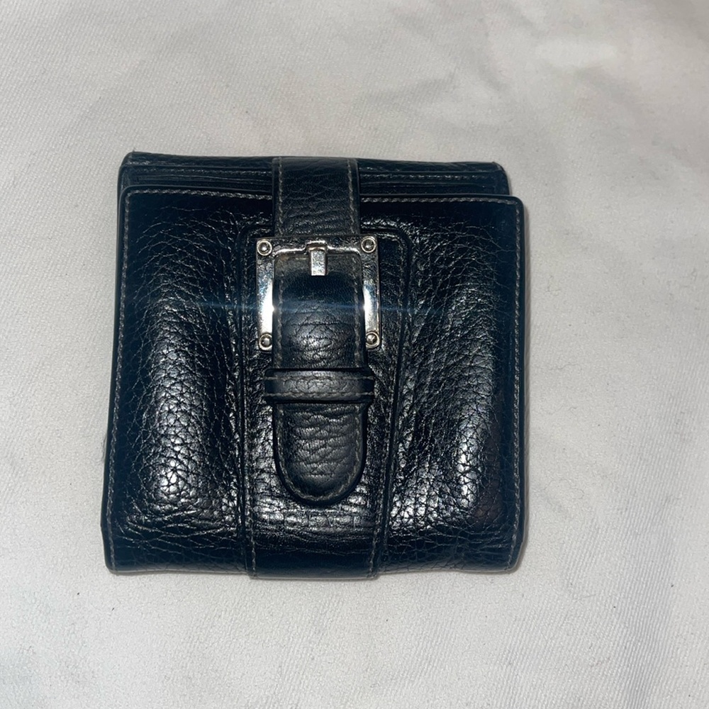 Loewe Bifold Snap Black Leatger Wallet
